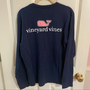 Vineyard Vines Navy Ling Sleeve XS